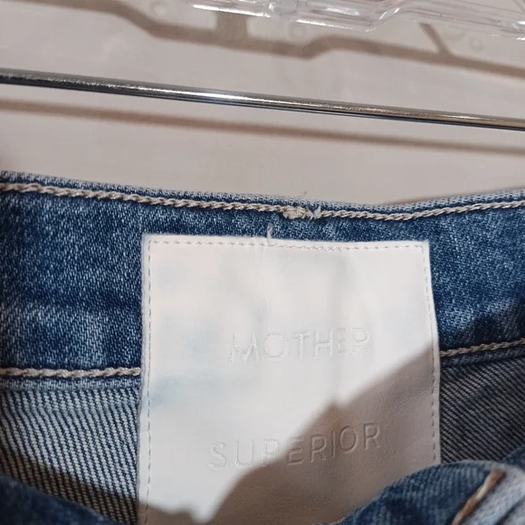 Mother Superior High Waisted Smokin' Double Heel Beyond the Sky Bootcut Jeans 28 - Picture 4 of 9